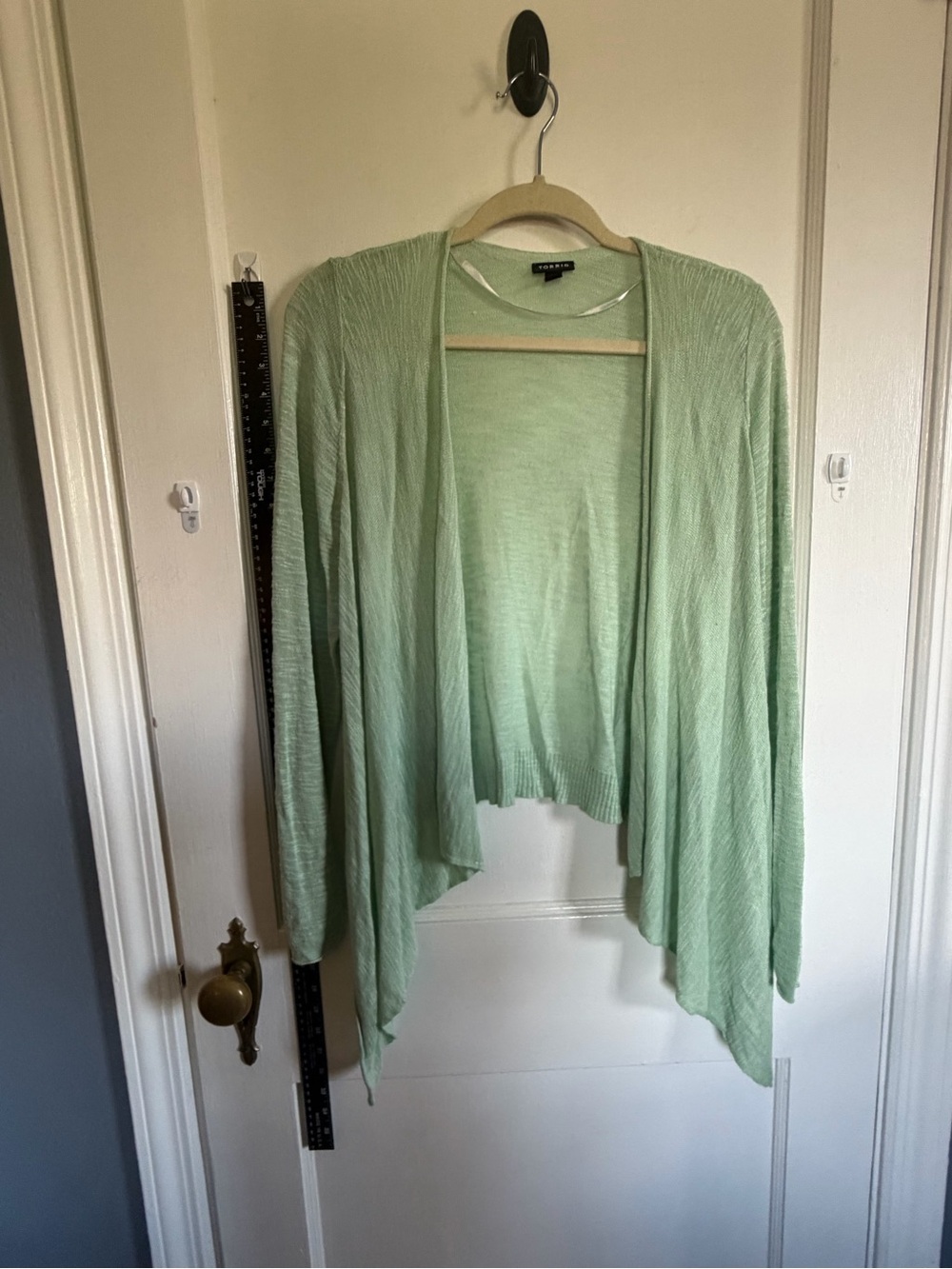torrid Mint Green Draped Open-Front Cardigan